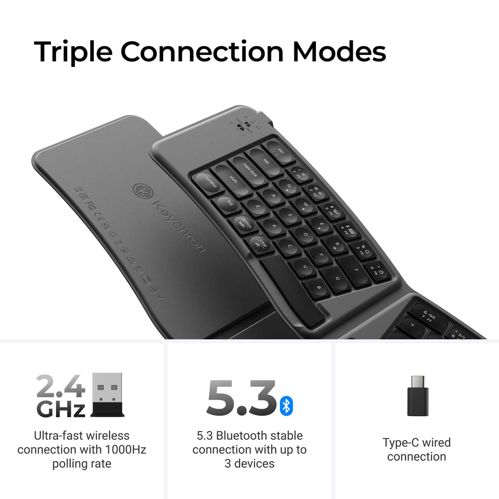 Keychron B11 Pro Ultra-Slim Wireless Foldable Keyboard (US ANSI Layout)