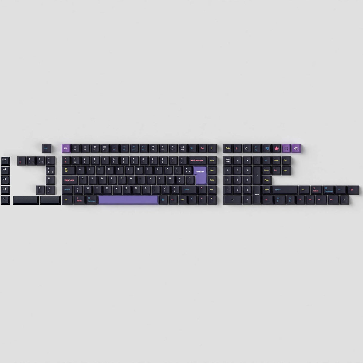 ISO Cherry Profile Dye-Sub PBT Full Set Keycap Set - Developer (Version 2)