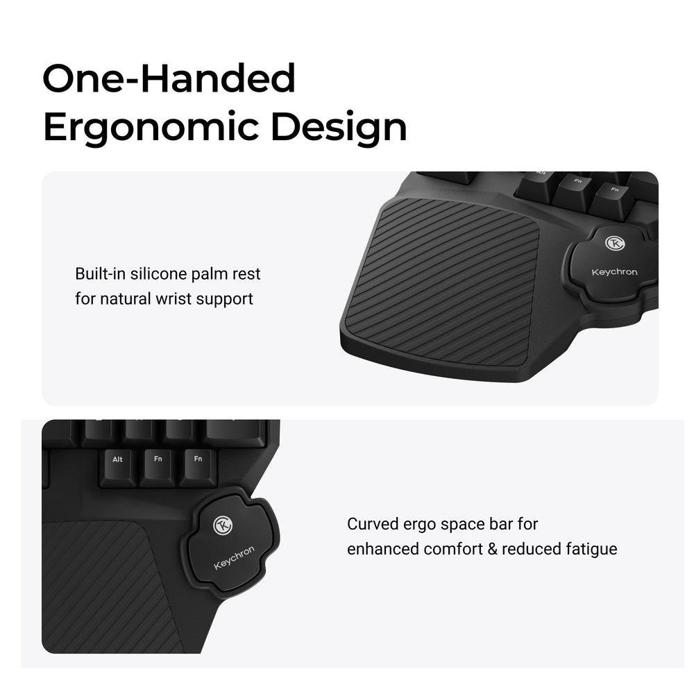 Keychron C0 HE Wired One Handed Magnetic Switch Gaming Keyboard