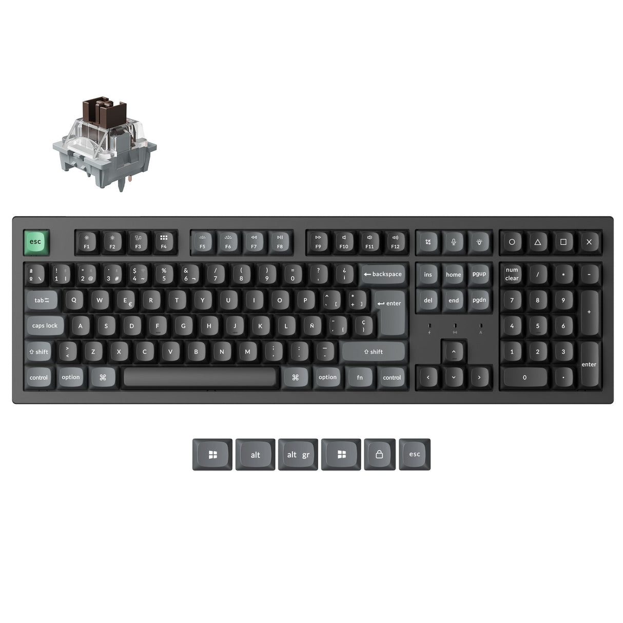 Keychron K10 Ultra 8K Wireless Custom Mechanical Keyboard ISO Layout Collection