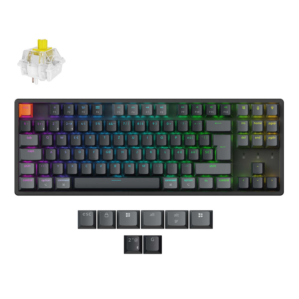 Keychron K8 QMK Wireless Mechanical Keyboard (ISO Layout) - Version 2
