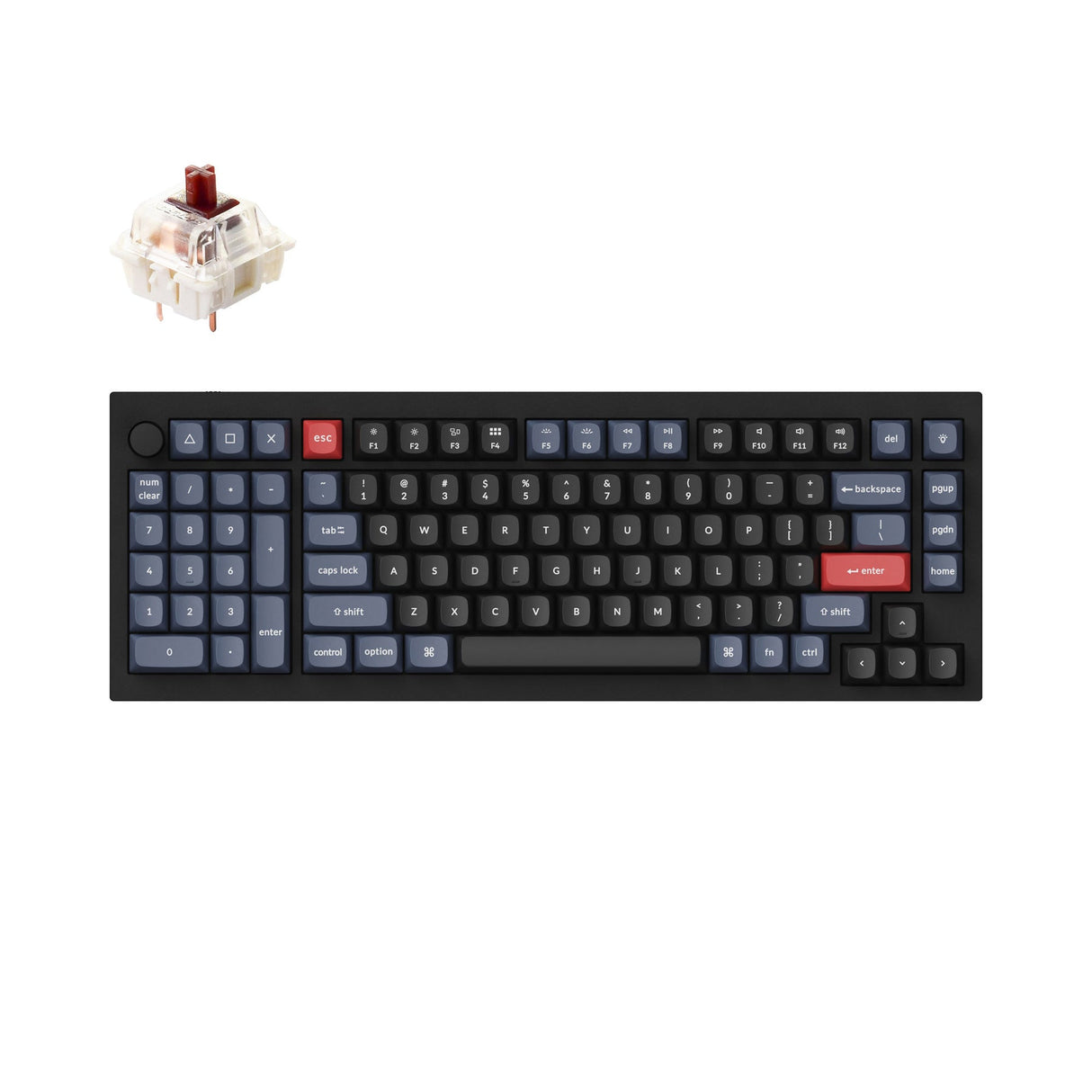 Keychron Q12 QMK Custom Mechanical Keyboard (US ANSI Layout)