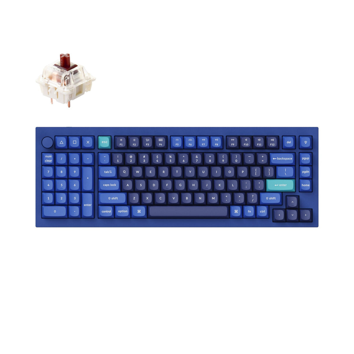 Keychron Q12 QMK Custom Mechanical Keyboard (US ANSI Layout)