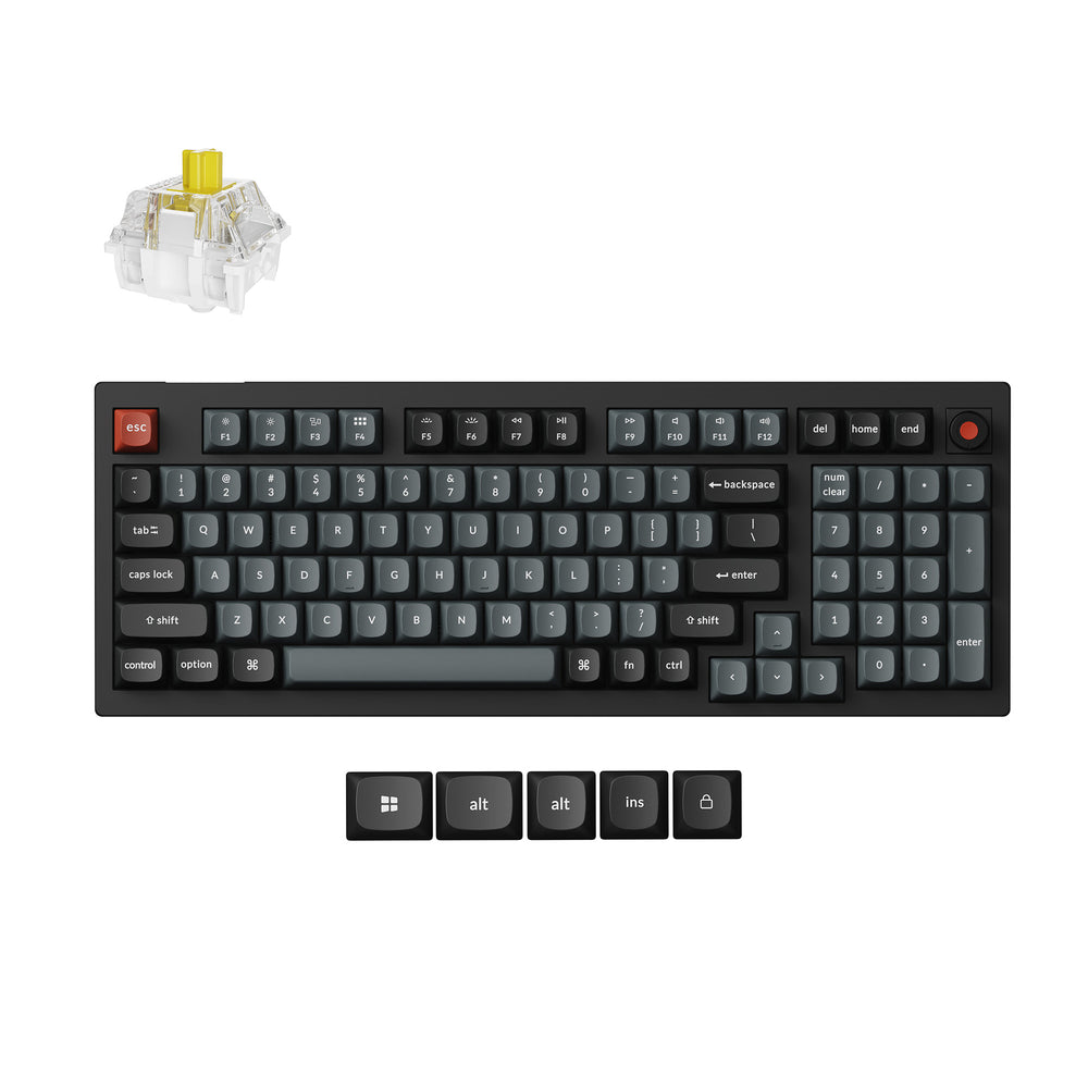 Keychron V5 8K QMK Wired Custom Mechanical Keyboard (US ANSI Layout)