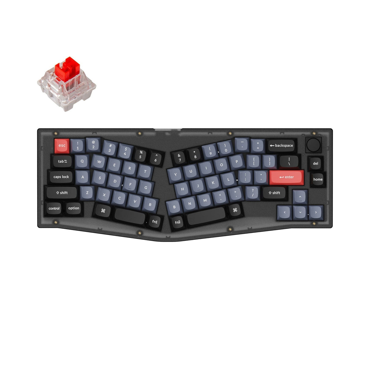 Keychron V8 (Alice Lay-out) QMK Aangepaste Mechanische Toetsenbord (US ANSI Lay-out)