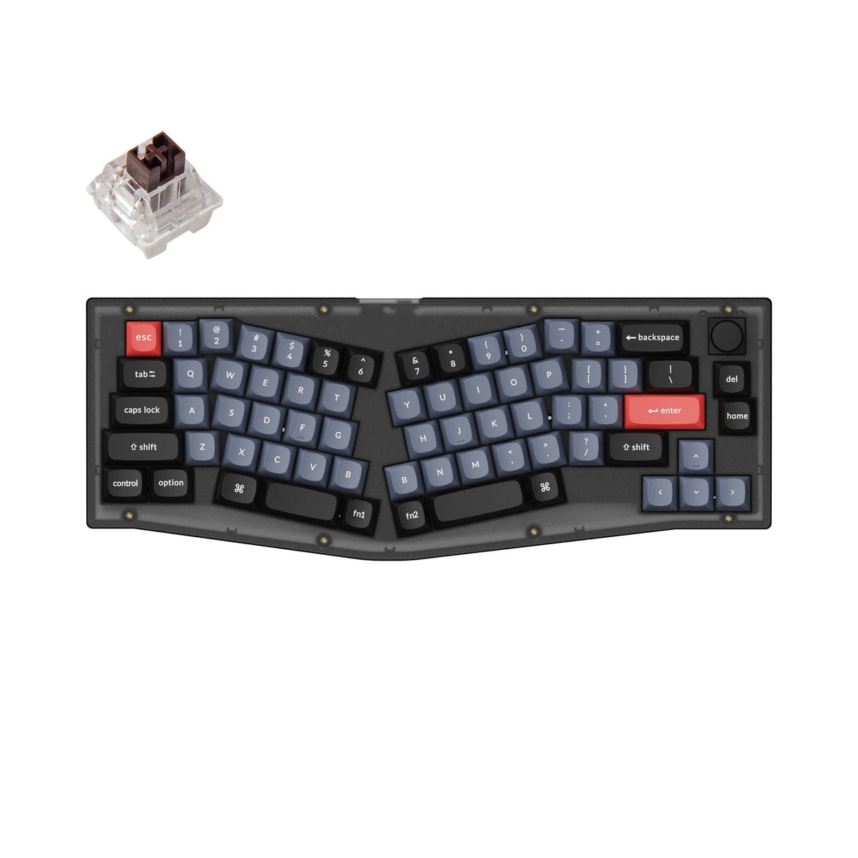 Keychron V8 (Alice Lay-out) QMK Aangepaste Mechanische Toetsenbord (US ANSI Lay-out)