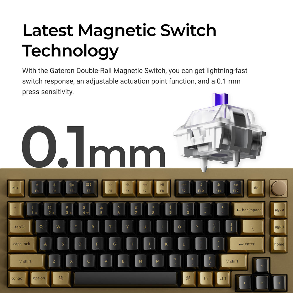 Keychron Q1 HE QMK Wireless Custom Keyboard - Copper Edition