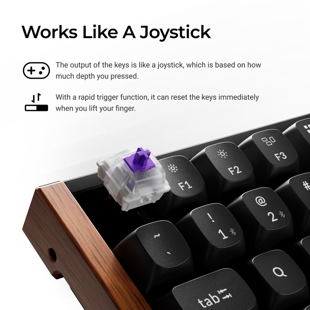 Keychron K2 HE Wireless Magnetic Switch Custom Keyboard (US ANSI Layout)