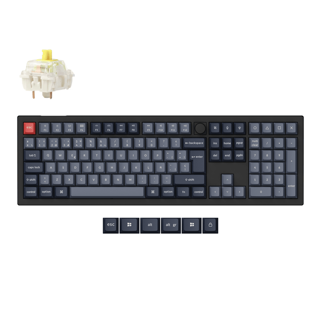 Keychron V6 Max QMK Wireless Custom Mechanical Keyboard ISO Layout Collection