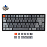 Keychron K2 Wireless Mechanical Keyboard (UK ISO Layout) - Keychron | Wireless Mechanical Keyboards for Mac Windows White Backlight RGB Backlit Gateron Mechanical blue Switch with Aluminum Frame
