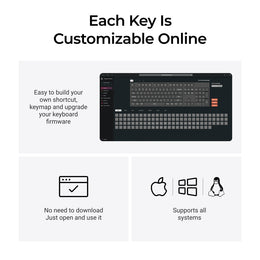 Keychron C2 Pro 8K QMK Bedrade Aangepaste Mechanische Toetsenbord ISO Indeling Collectie