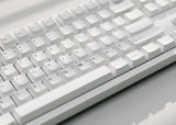 Cherry Profile Double - Shot PBT Full Set Keycaps - Black on White - Bow
