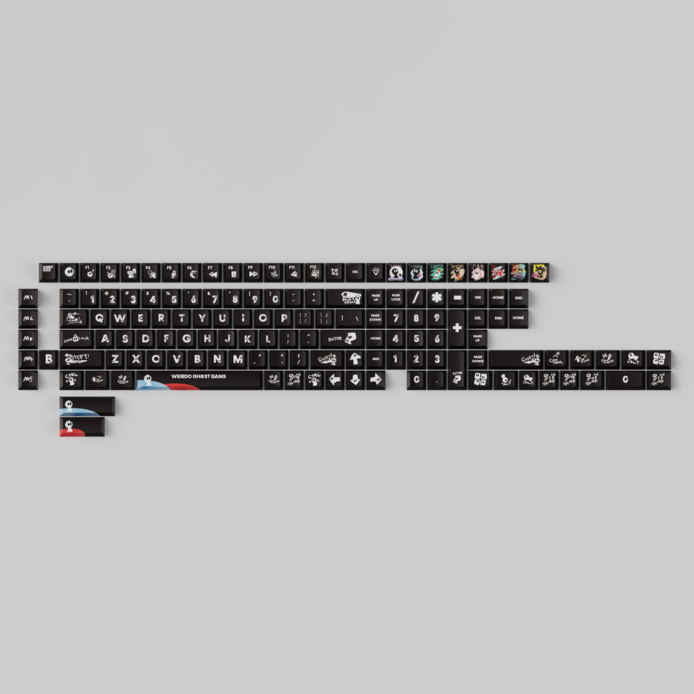 Weirdo Ghost Gang - Cherry Profiel Dye-Sub PBT Volledige Toetsenbordset