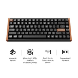 Keychron K2 HE Wireless Magnetic Switch Custom Keyboard (US ANSI Layout)