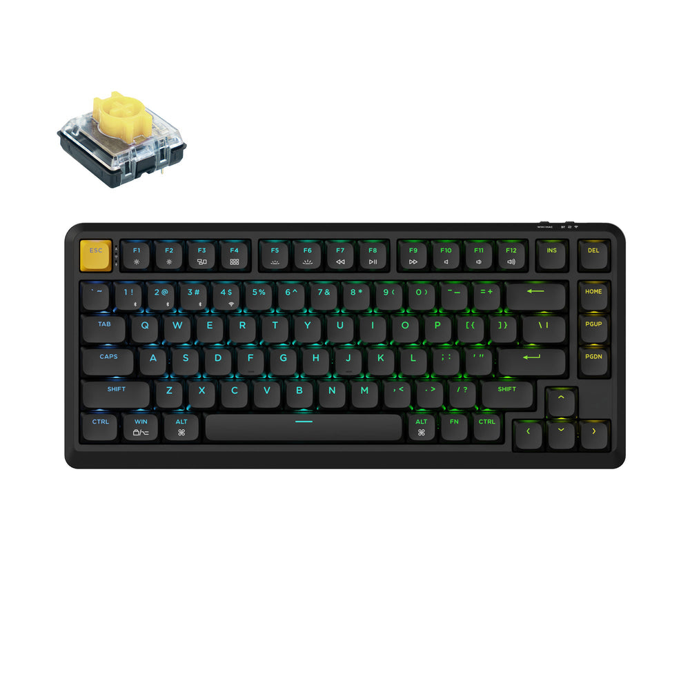 Keychron J1 QMK Wireless Mechanical Keyboard (US ANSI Layout)