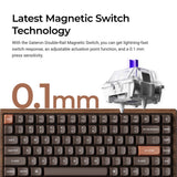 Keychron K2 HE Wireless Magnetic Switch Custom Keyboard - All Wood Special Edition (US ANSI Layout)