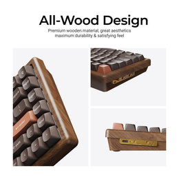 Keychron K2 HE Wireless Magnetic Switch Custom Keyboard - All Wood Special Edition (US ANSI Layout)