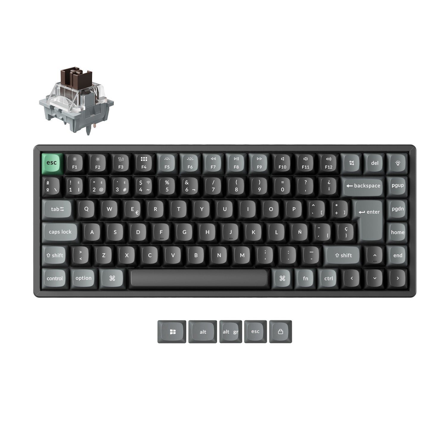 Keychron K2 Ultra 8K Wireless Custom Mechanical Keyboard ISO Layout Collection