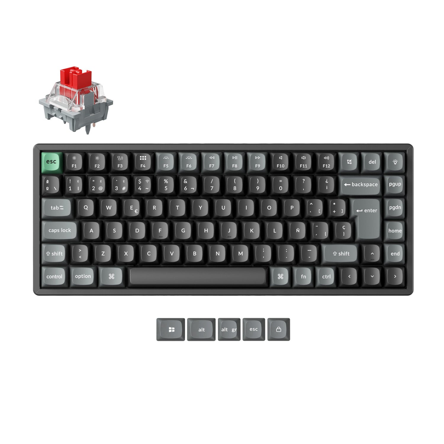 Keychron K2 Ultra 8K Wireless Custom Mechanical Keyboard ISO Layout Collection