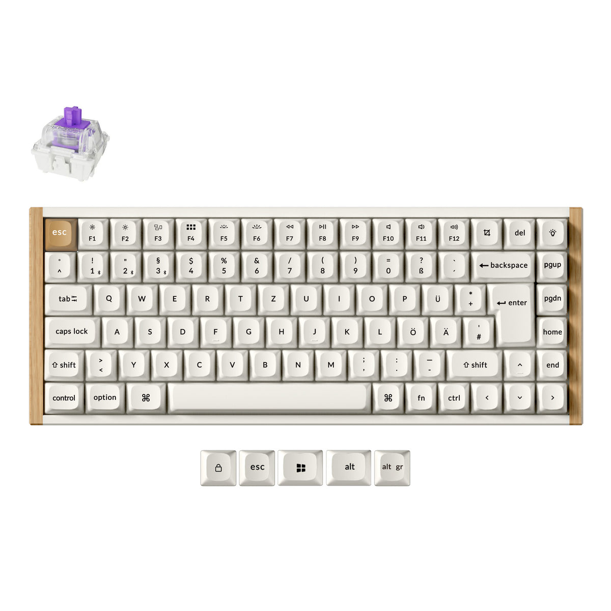 Keychron K2 HE Draadloos Magnetisch Schakelaar Aangepast Toetsenbord ISO Indeling Collectie