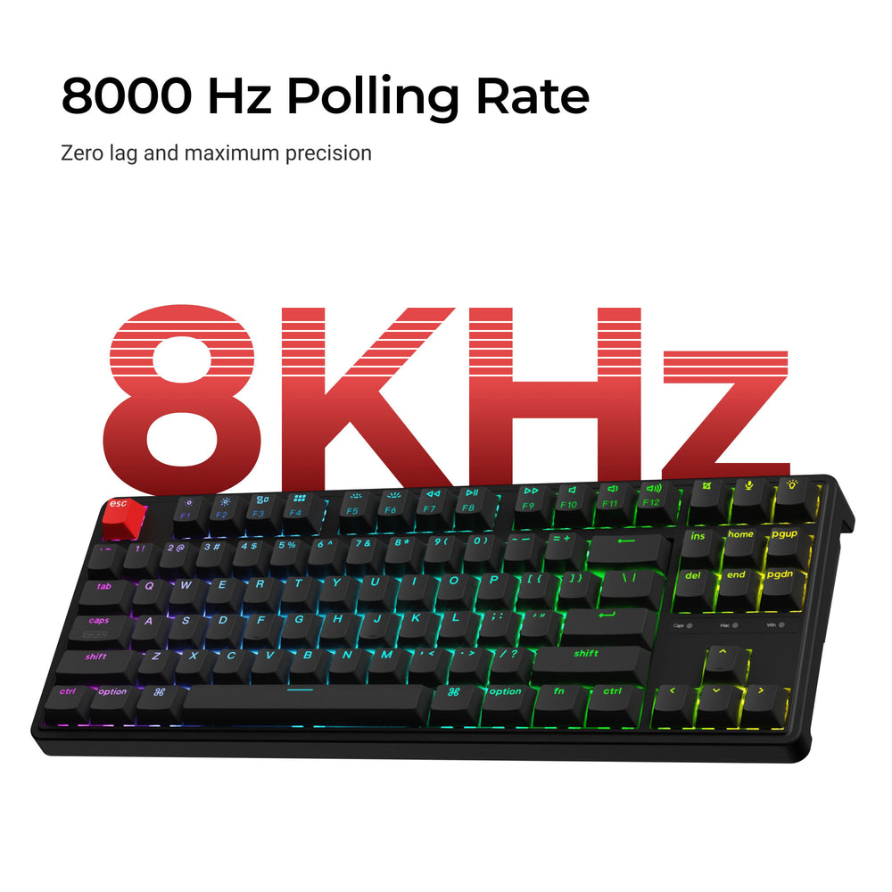 Keychron C3 Pro 8K QMK Wired Custom Mechanical Keyboard (US ANSI Layout)