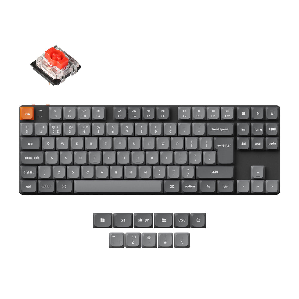 Keychron K1 Max QMK Draadloze Aangepaste Mechanische Toetsenbord ISO Indeling Collectie