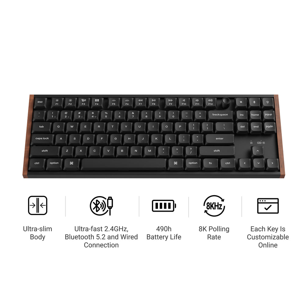 Keychron K1 Ultra 8K Wireless Custom Mechanical Keyboard (US ANSI Layout)