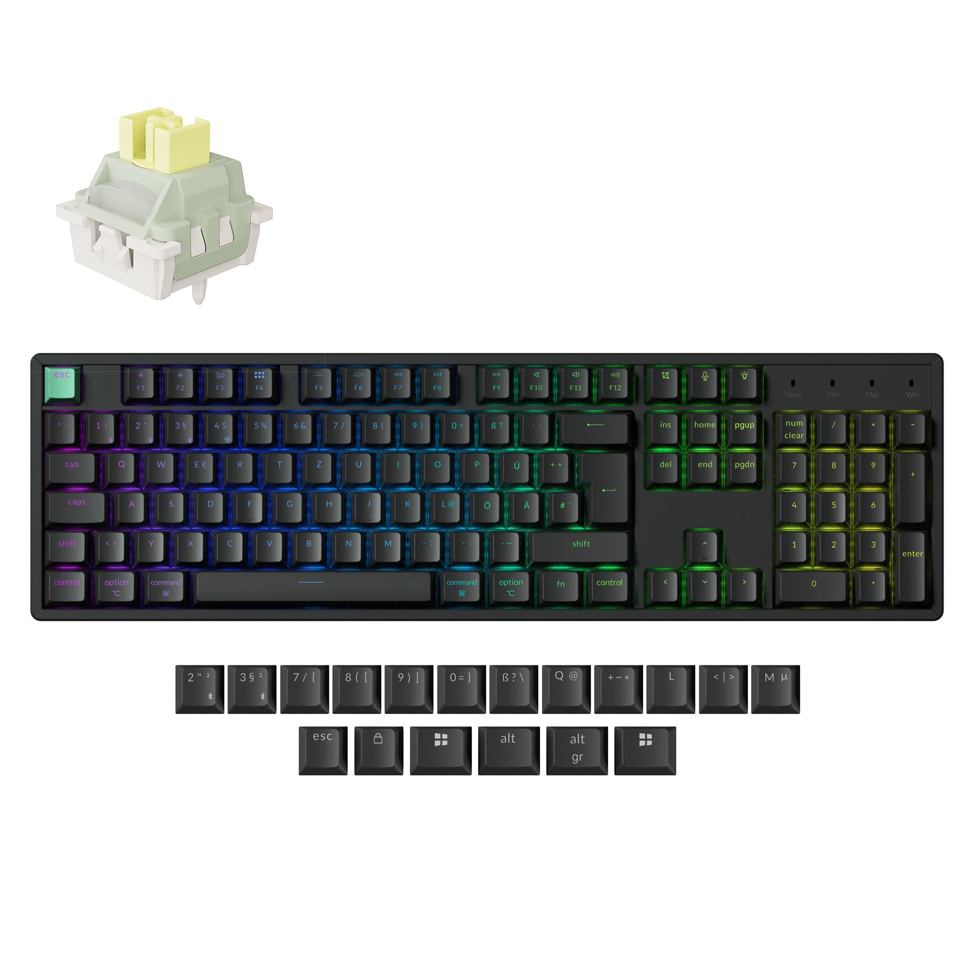 Keychron K10 HE Wireless Magnetic Switch Custom Keyboard ISO Layout Collection