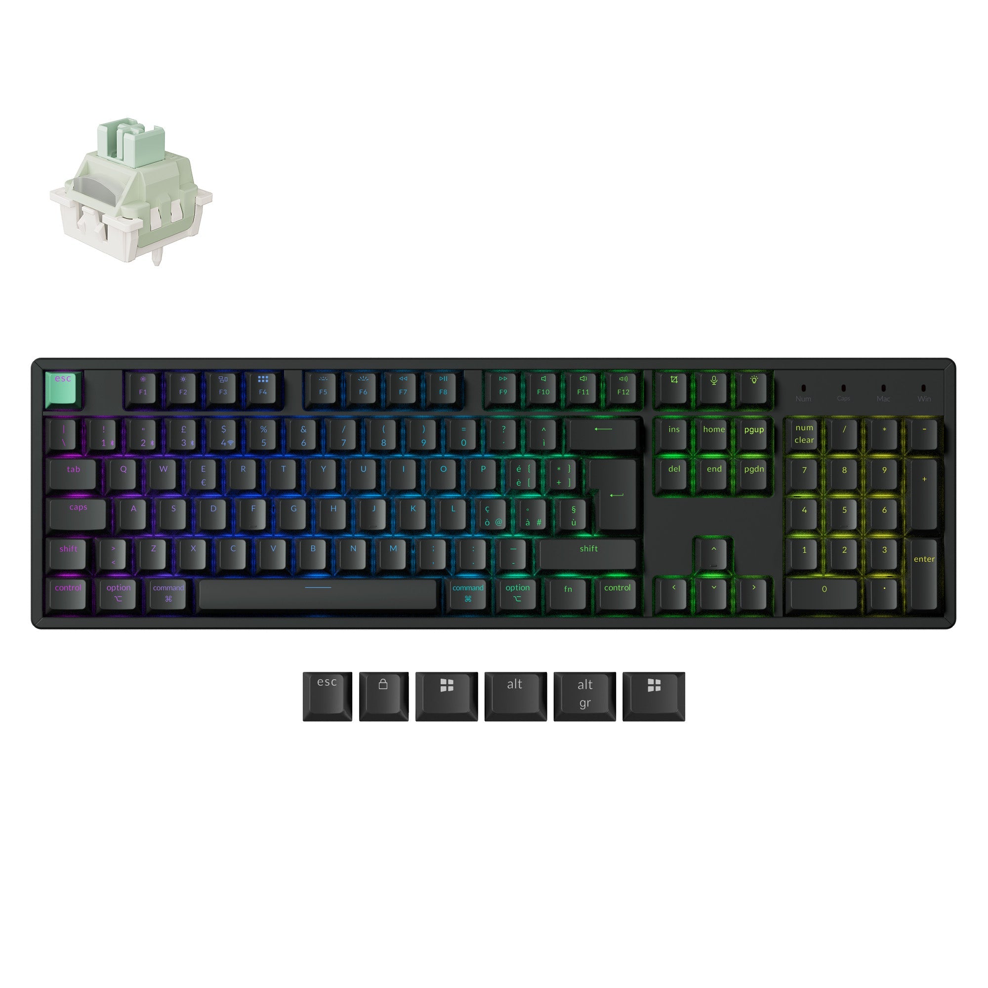 Keychron K10 HE Wireless Magnetic Switch Custom Keyboard ISO Layout Collection