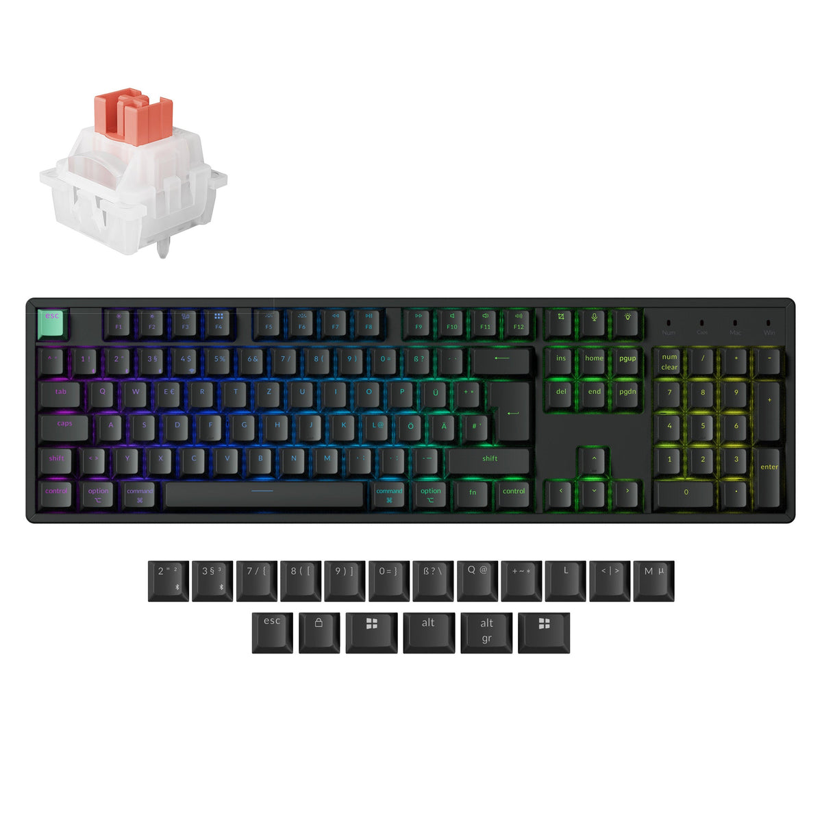 Keychron K10 HE Wireless Magnetic Switch Custom Keyboard ISO Layout Collection