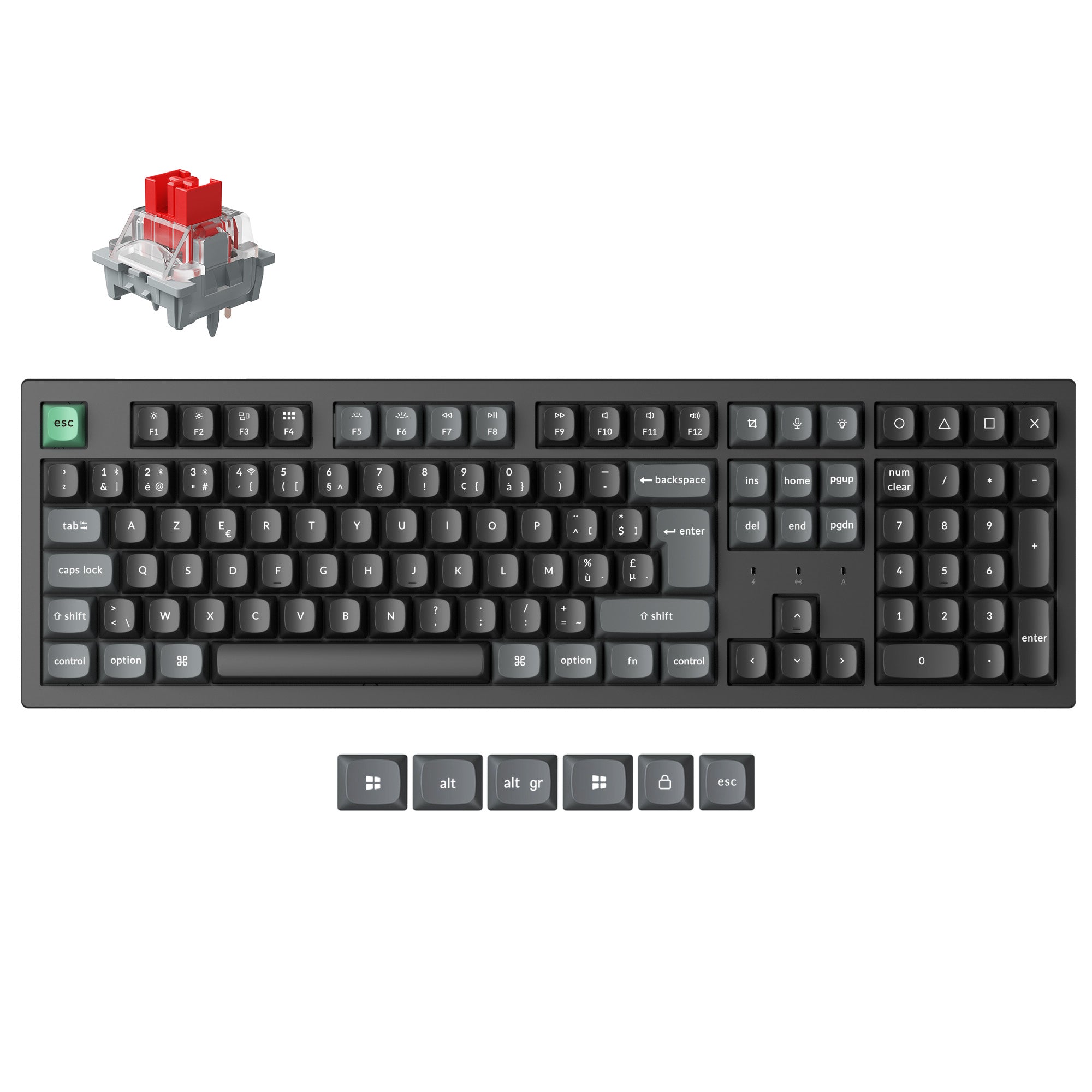 Keychron K10 Ultra 8K Wireless Custom Mechanical Keyboard ISO Layout Collection