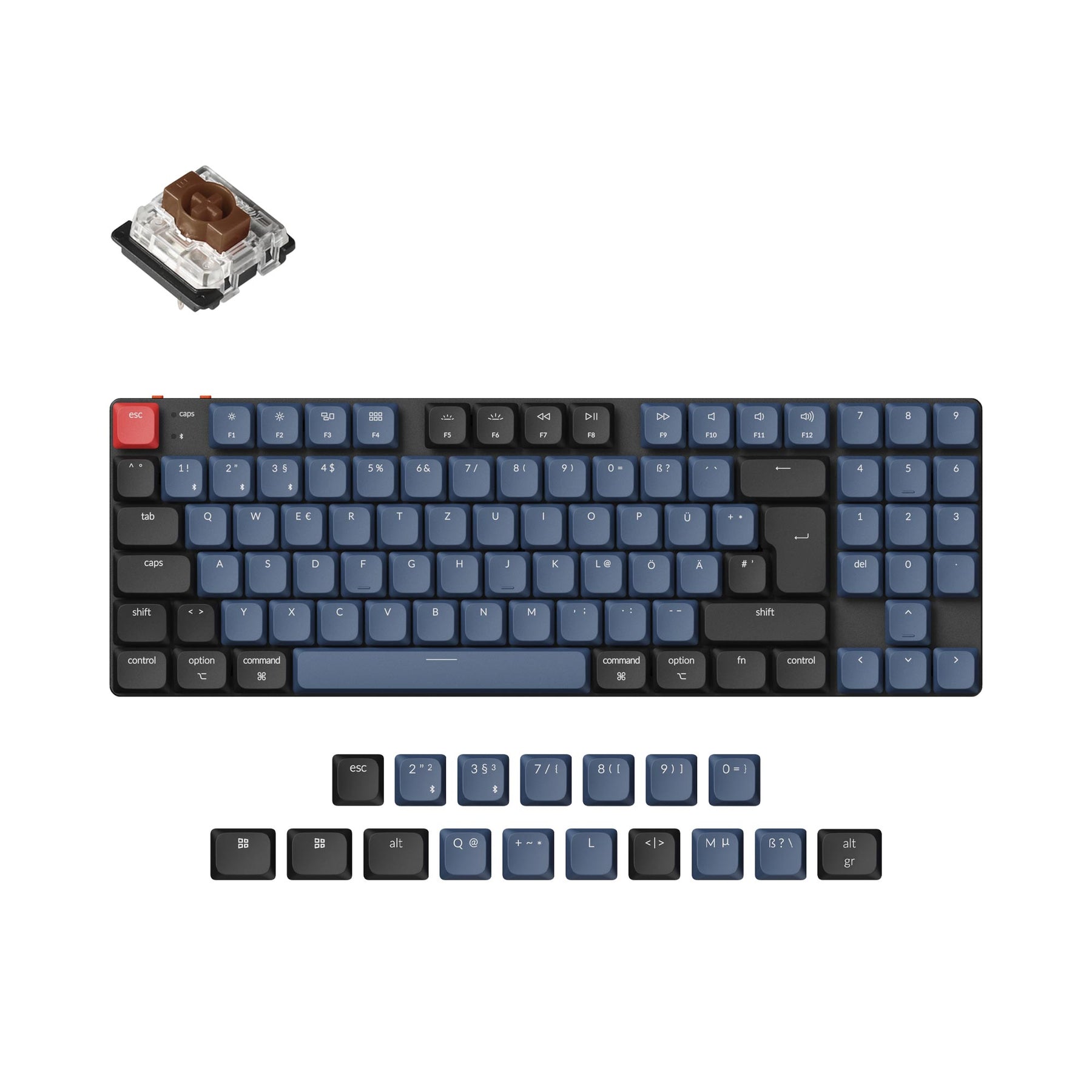 Keychron K13 Pro QMK/VIA Draadloos Aangepast Mechanisch Toetsenbord ISO Indeling Collectie