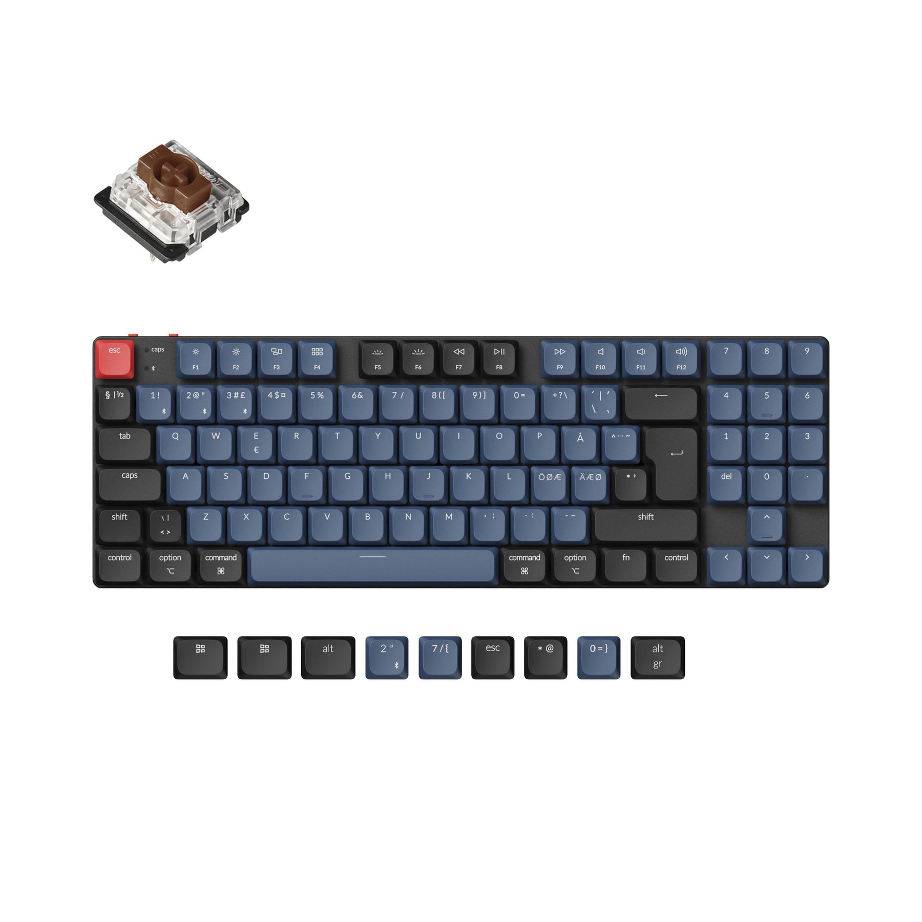 Keychron K13 Pro QMK/VIA Draadloos Aangepast Mechanisch Toetsenbord ISO Indeling Collectie