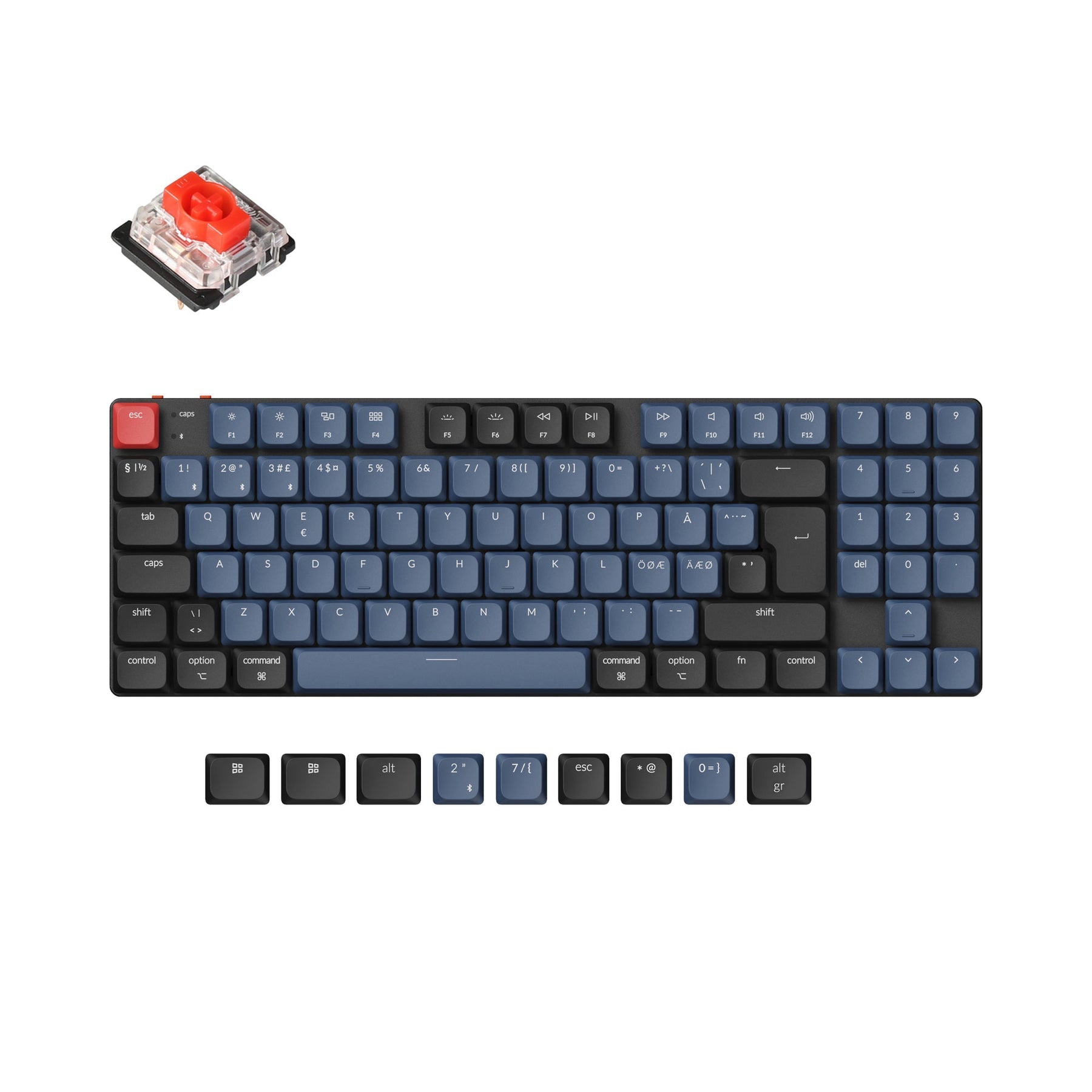 Keychron K13 Pro QMK/VIA Draadloos Aangepast Mechanisch Toetsenbord ISO Indeling Collectie