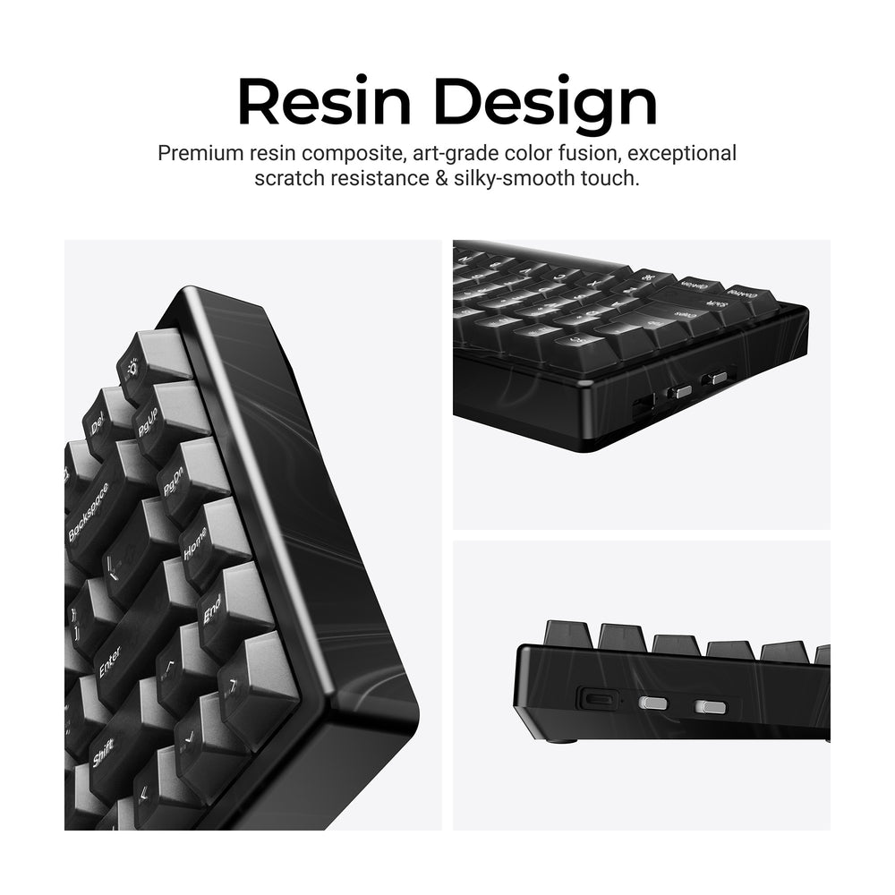 Keychron K2 HE Wireless Magnetic Switch Custom Keyboard - Resin Edition (US ANSI Layout)