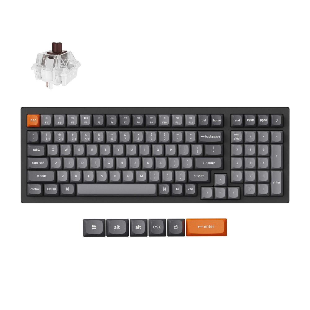 Keychron K4 Max QMK Draadloos Mechanisch Toetsenbord (US ANSI-indeling)