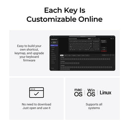 Keychron K4 Max QMK Draadloos Mechanisch Toetsenbord (US ANSI-indeling)