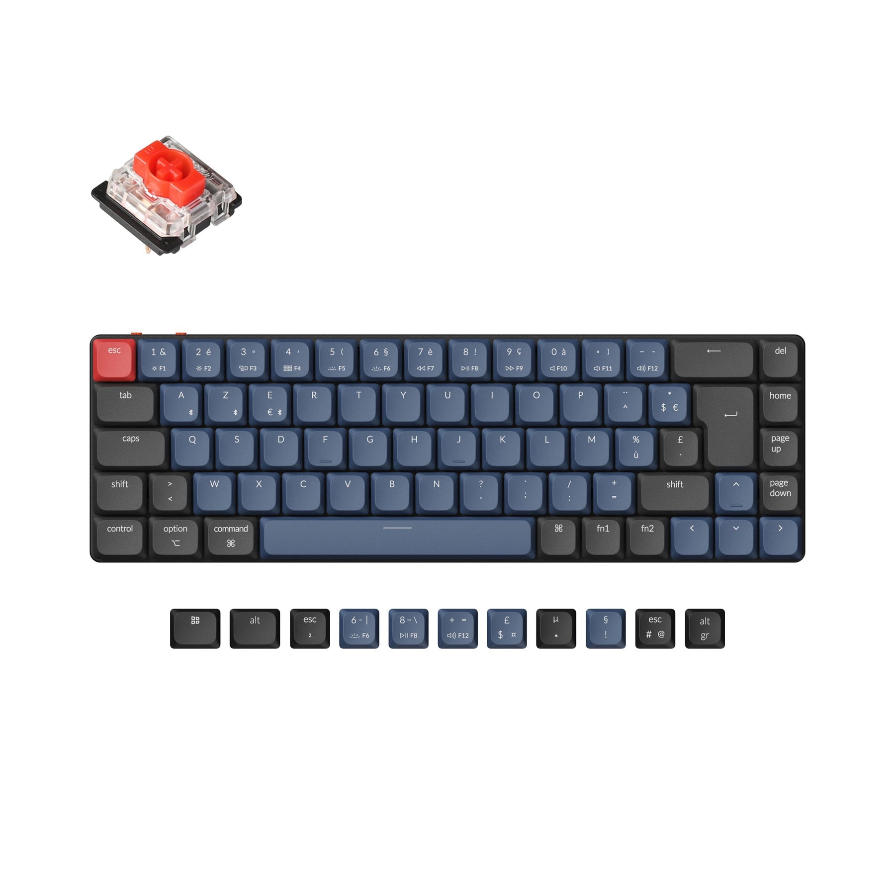 Keychron K7 Pro QMK/VIA Draadloos Aangepast Mechanisch Toetsenbord ISO Indeling Collectie
