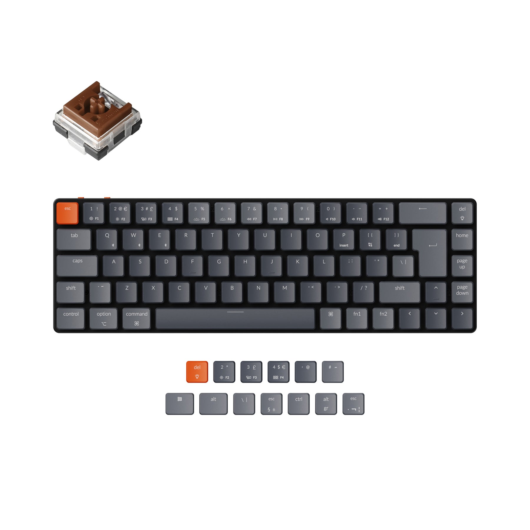 Keychron K7 Ultra-dun Draadloos Mechanisch Toetsenbord (VK ISO-indeling)