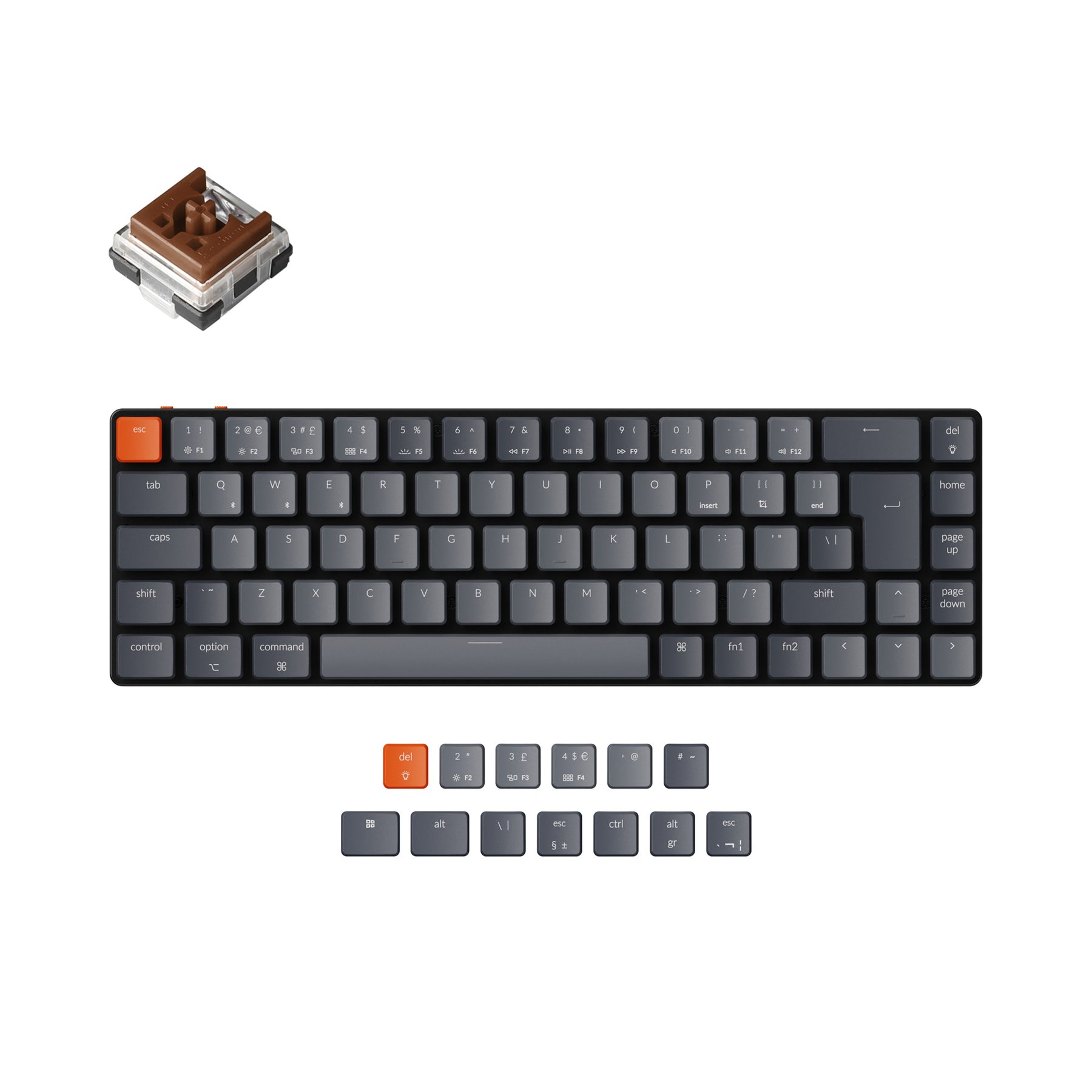 Keychron K7 Ultra-dun Draadloos Mechanisch Toetsenbord (VK ISO-indeling)