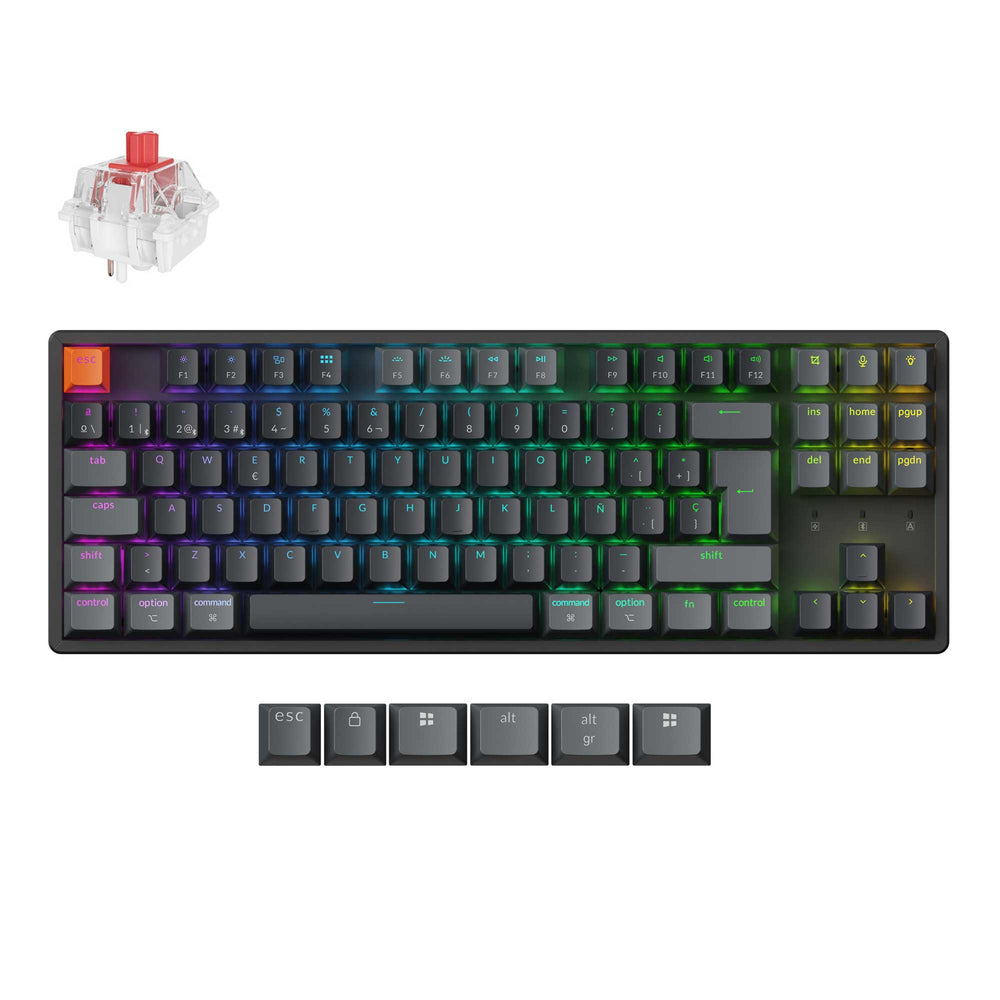 Keychron K8 QMK Wireless Mechanical Keyboard (ISO Layout) - Version 2