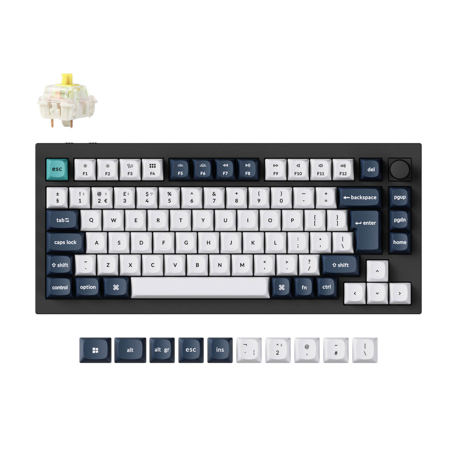 Keychron Q1 Max QMK/VIA Draadloze Aangepaste Mechanische Toetsenbord ISO Indeling Collectie