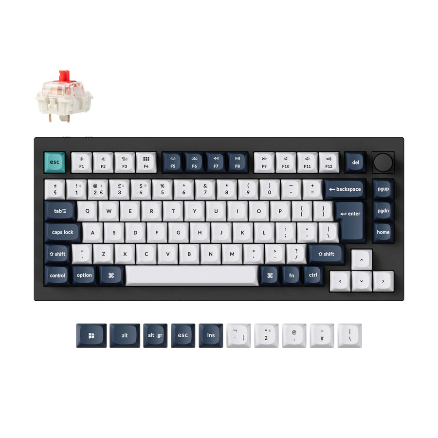 Keychron Q1 Max QMK/VIA Draadloze Aangepaste Mechanische Toetsenbord ISO Indeling Collectie