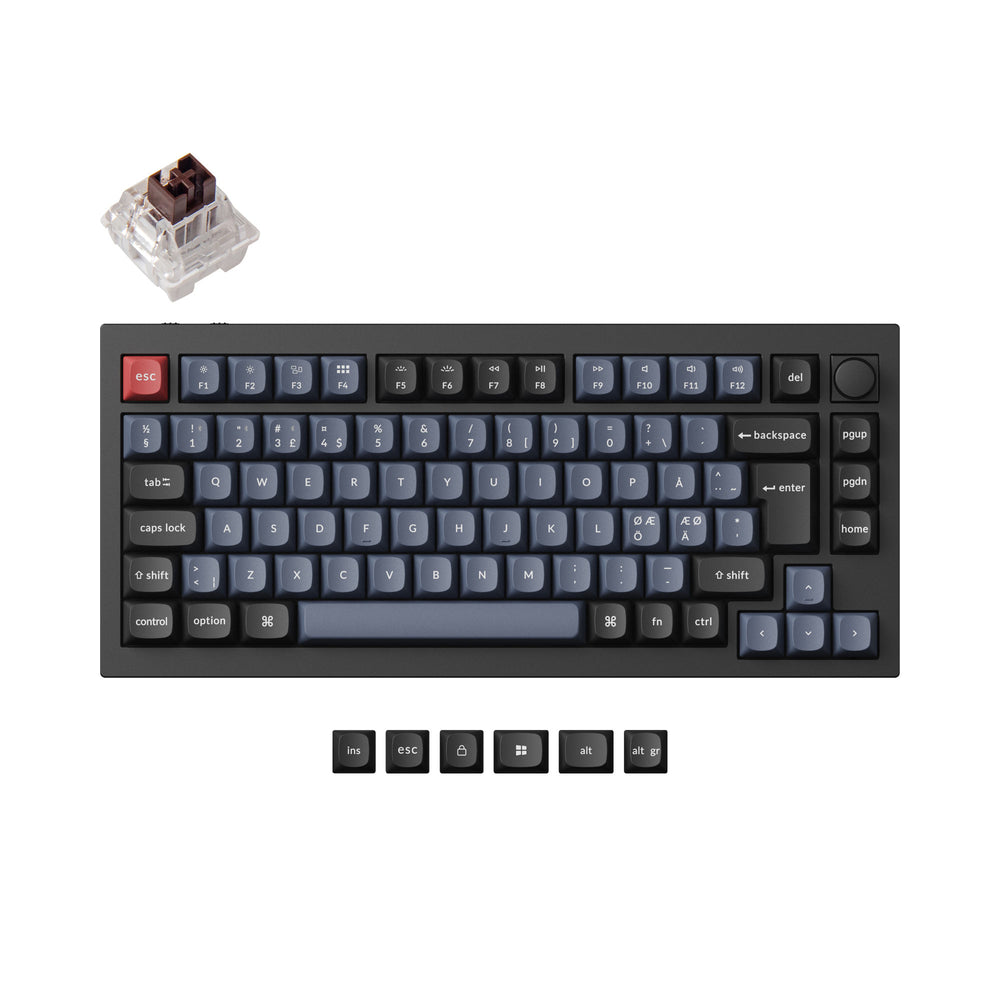 Keychron Q1 Pro QMK/VIA Draadloos Aangepast Mechanisch Toetsenbord ISO Indeling Collectie
