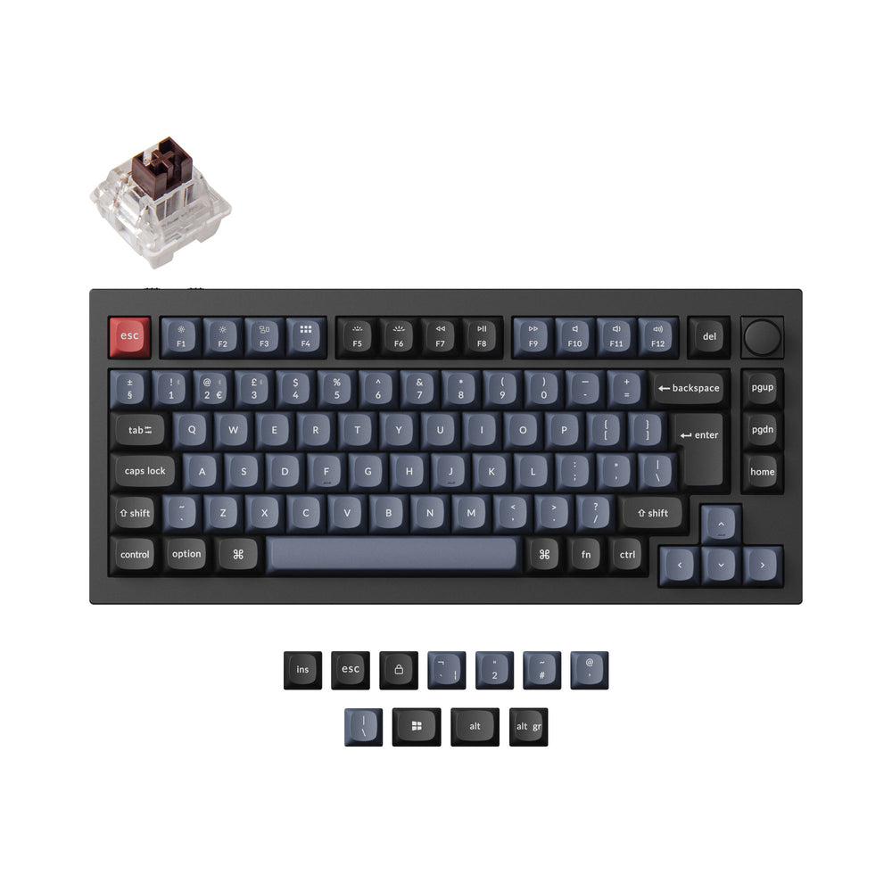 Keychron Q1 Pro QMK/VIA Draadloos Aangepast Mechanisch Toetsenbord ISO Indeling Collectie