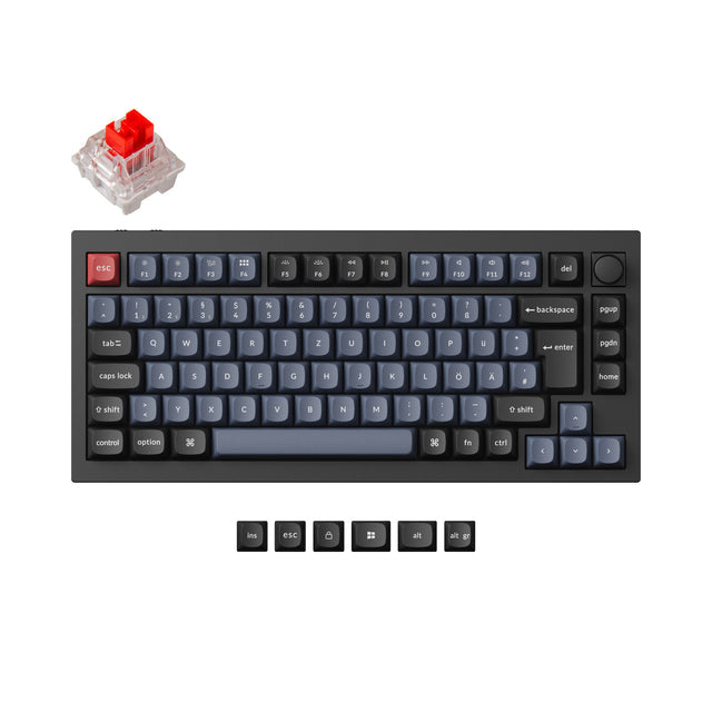 Keychron Q1 Pro QMK/VIA Draadloos Aangepast Mechanisch Toetsenbord ISO Indeling Collectie