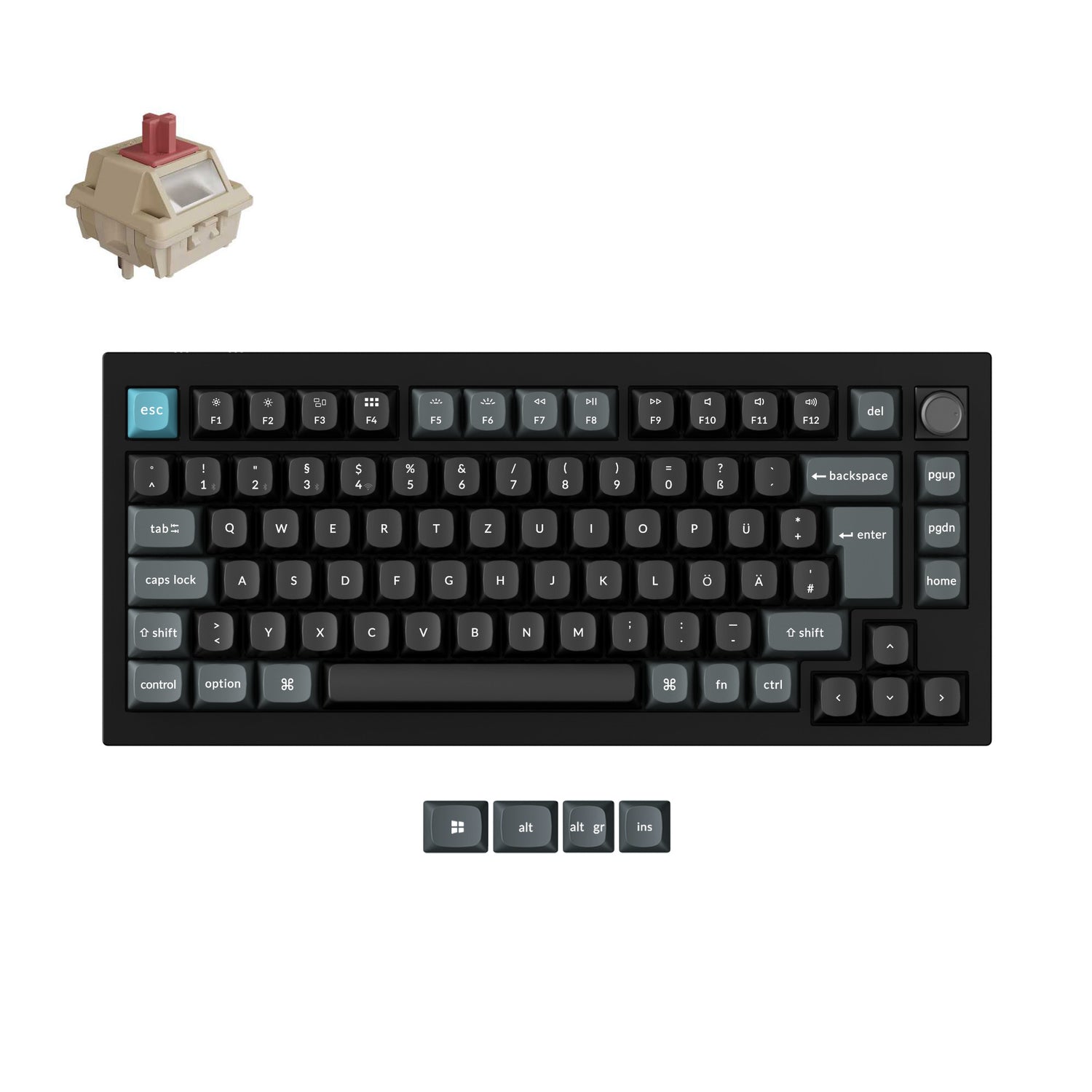 Keychron Q1 Ultra 8K Wireless Custom Mechanical Keyboard ISO Layout Collection