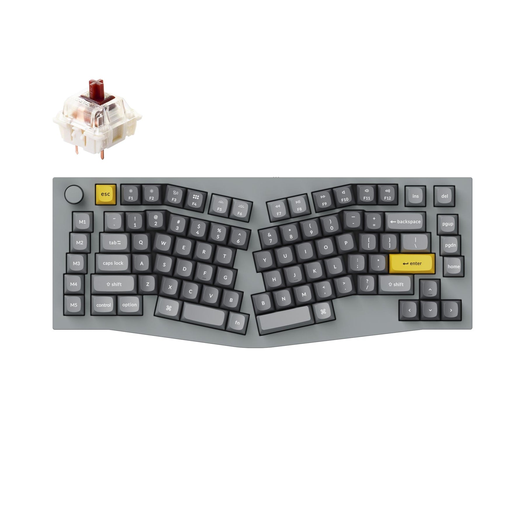 Keychron Q10 (Alice Layout) QMK Custom Mechanical Keyboard (US ANSI Layout)