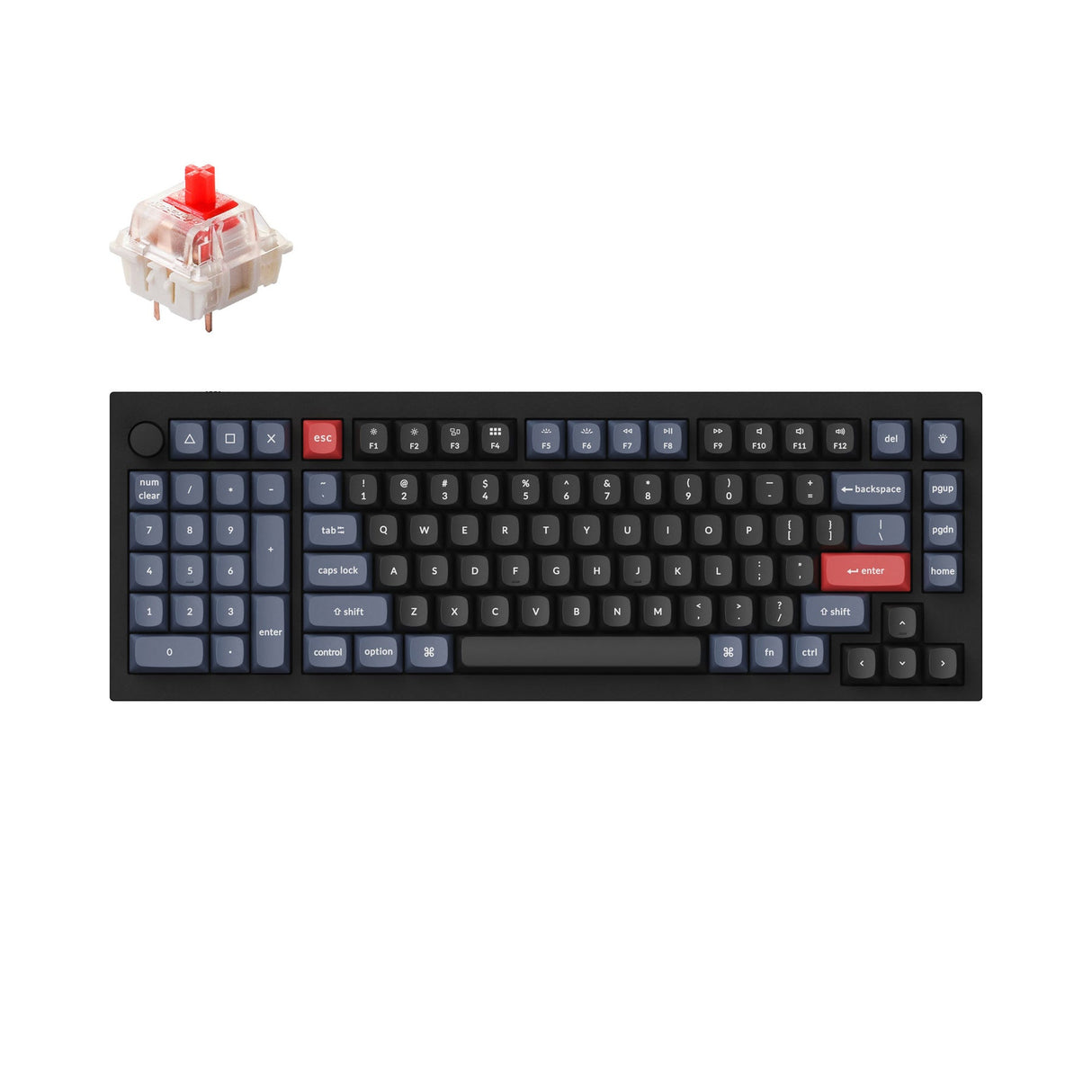Keychron Q12 QMK Custom Mechanical Keyboard (US ANSI Layout)