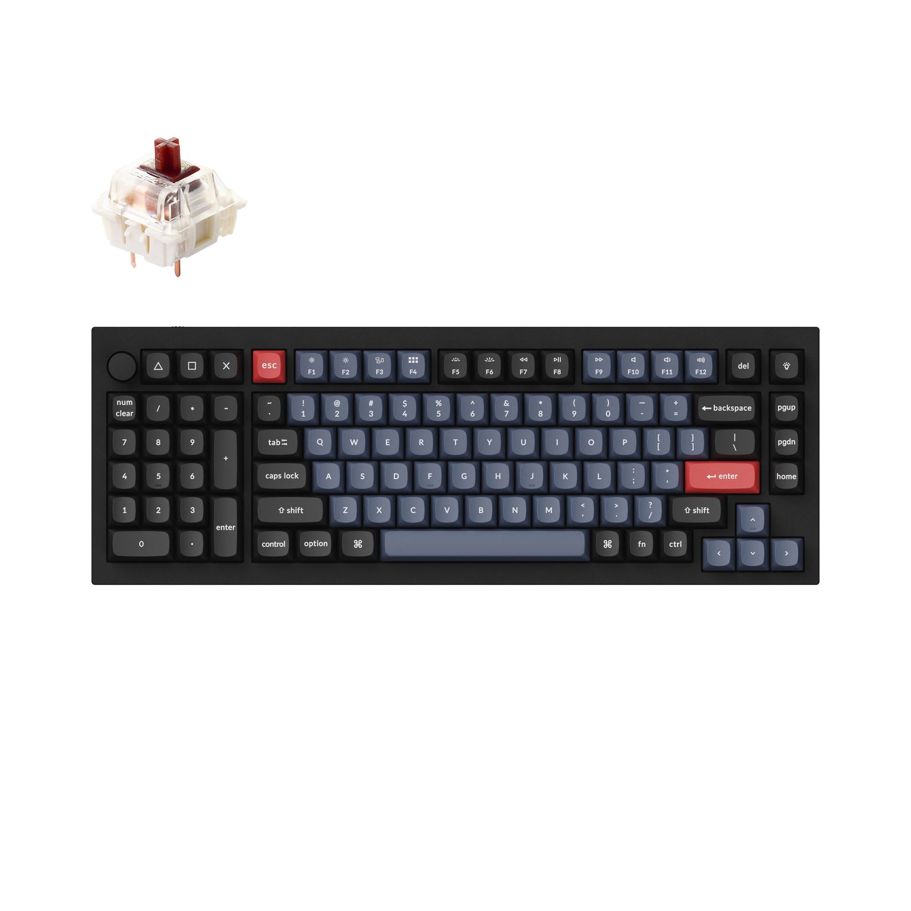 Keychron Q12 QMK Custom Mechanical Keyboard (US ANSI Layout)